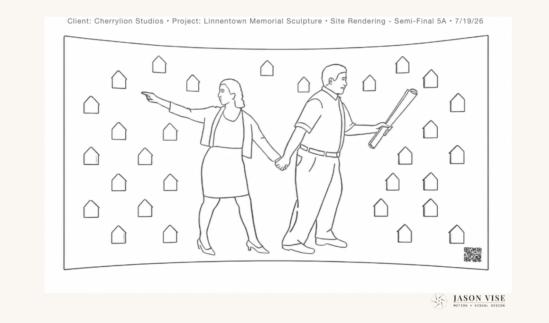 Semi-Final 5A — wireframe/line variant